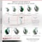 Service Caster 5 Inch Green Poly on Cast Iron Caster Set with Ball Bearings 2 Brakes 2 Rigid SCC-30CS520-PUB-GB-TLB-2-R520-2 - alternate 3